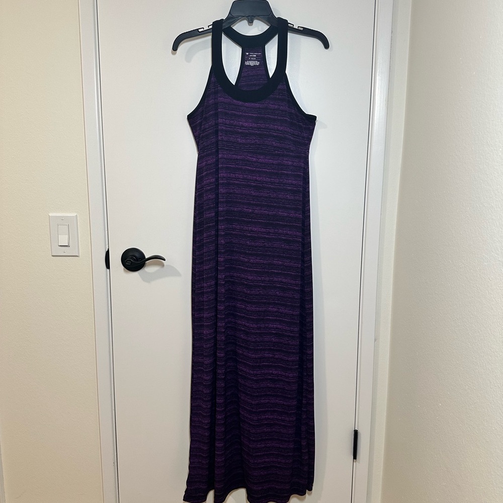 Tek Gear Purple and Black Halter Maxi Dress